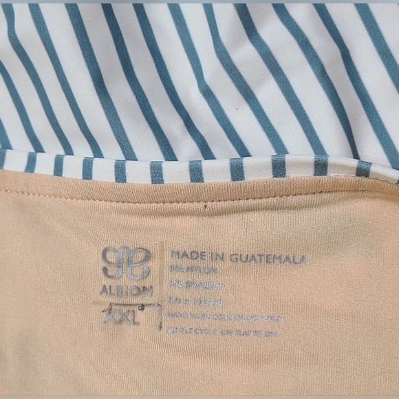 Albion Fit Bombshell One-Piece Swimsuit Size XXL Zip Front Floral Beach Boho - Picture 5 of 5